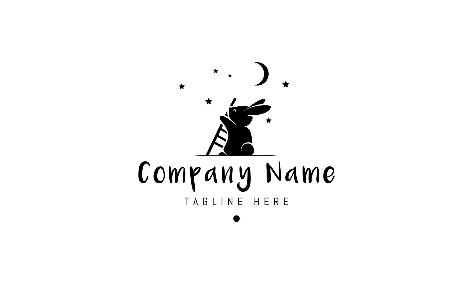 Rabbit Dream Vector Logo. Instant Download. Full Vectors. 100 Etsy