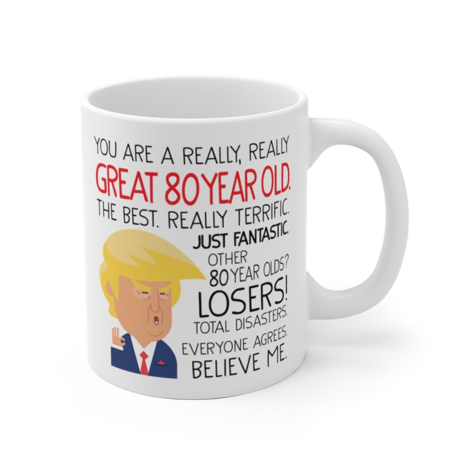 Trump Great 80th Birthday Gift 80 Year Old Birthday