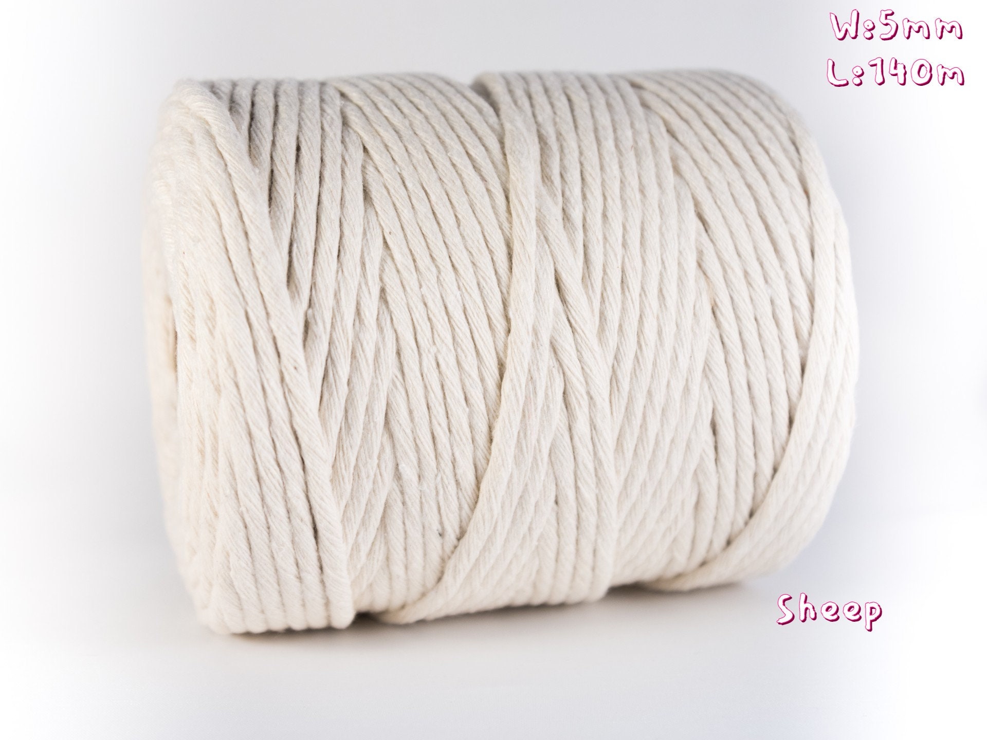 Macrame cotton Twine 4MM in 16 different colours. Twine rope Etsy