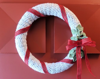 Patrón de crochet para corona de muérdago