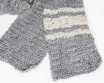 Patrón de bufanda de crochet para él