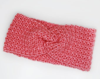 Diadema de crochet con punto crujiente