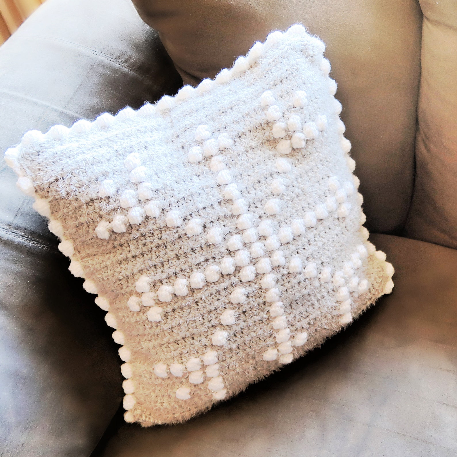 Snowflake Pillow Crochet Pattern Etsy