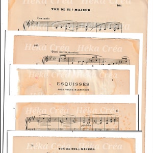 Lot of very old music scores