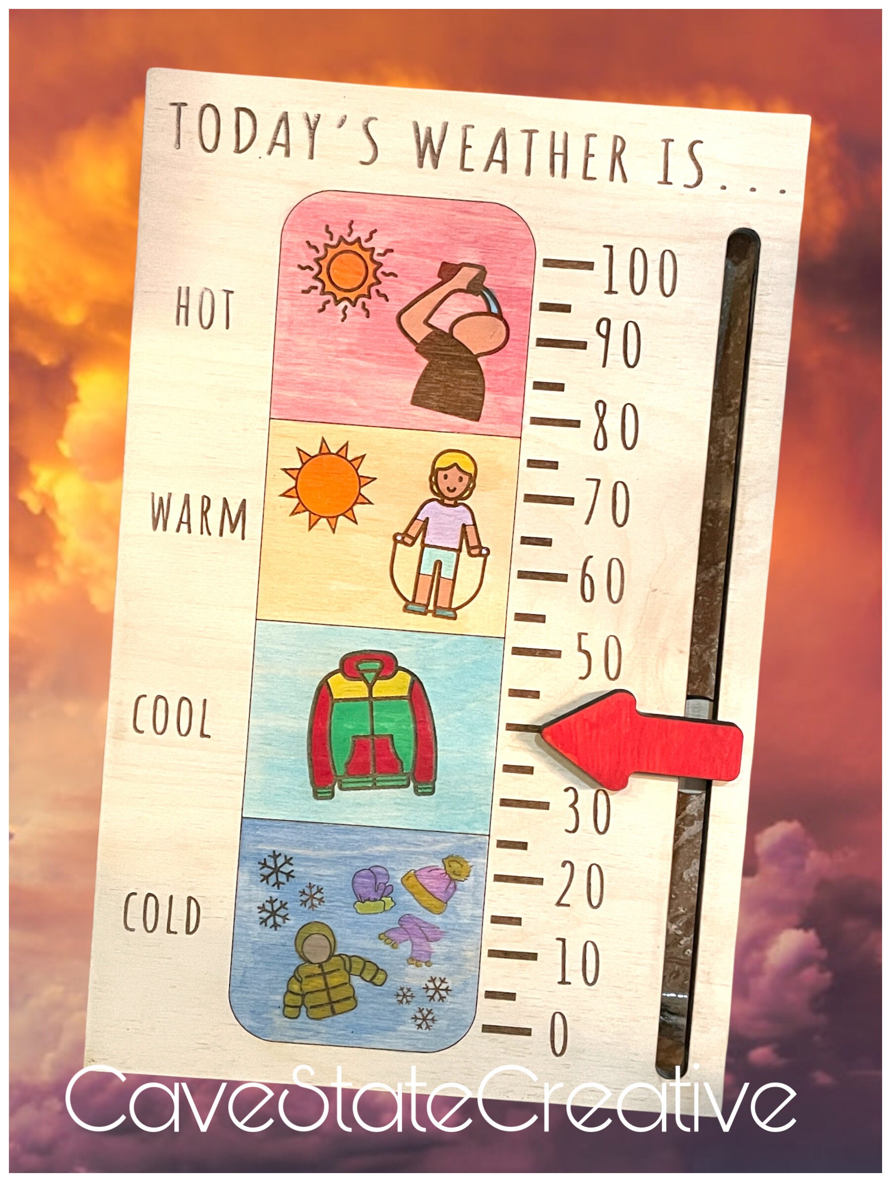 Thermometer Temperature Display Poster (Teacher-Made)