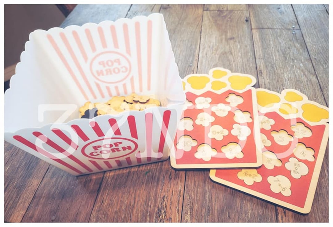 POPCORN MATH GAME Digital File Only Etsy