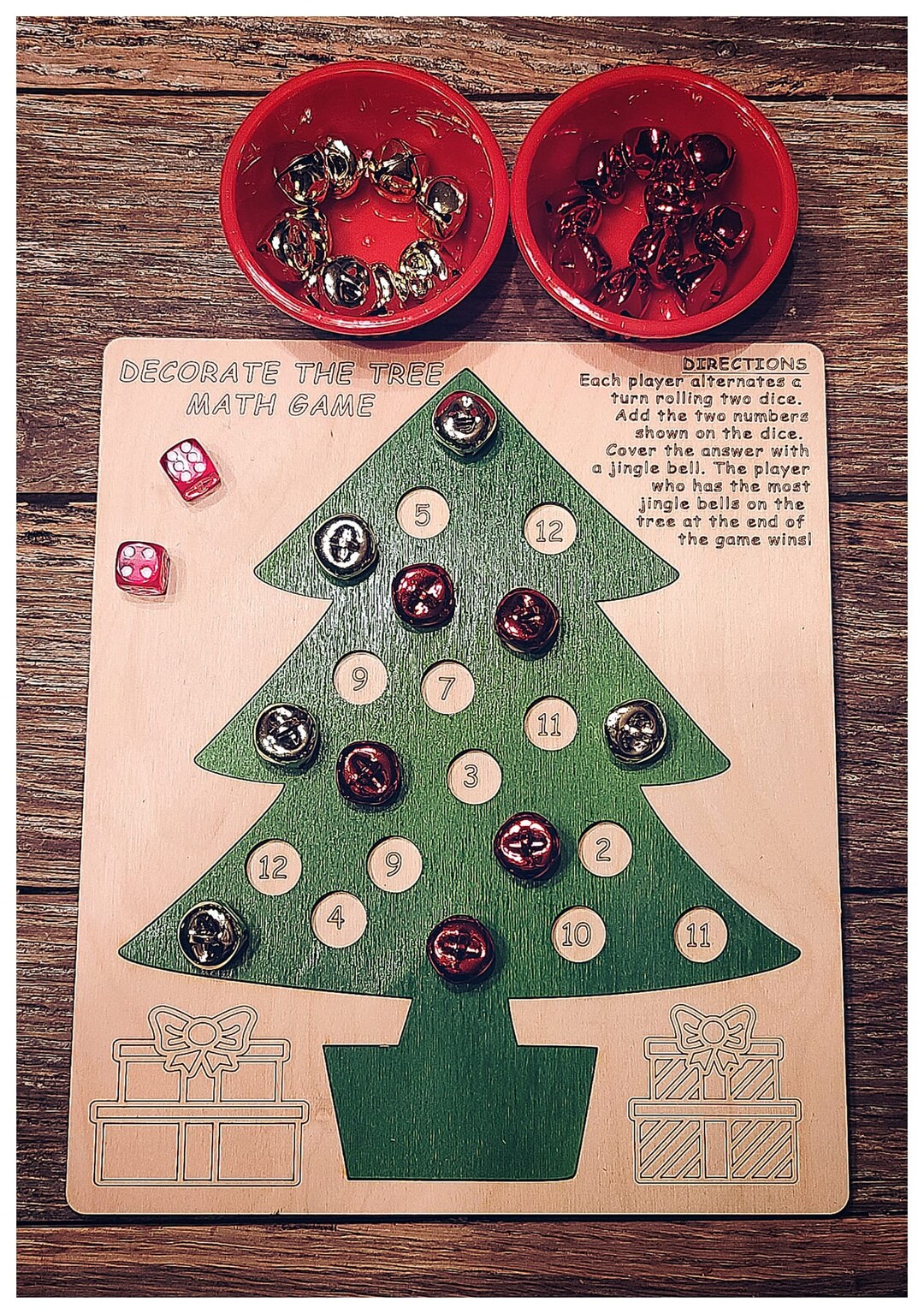 Christmas Tree Math Game (CUT FILE ONLY) - Etsy