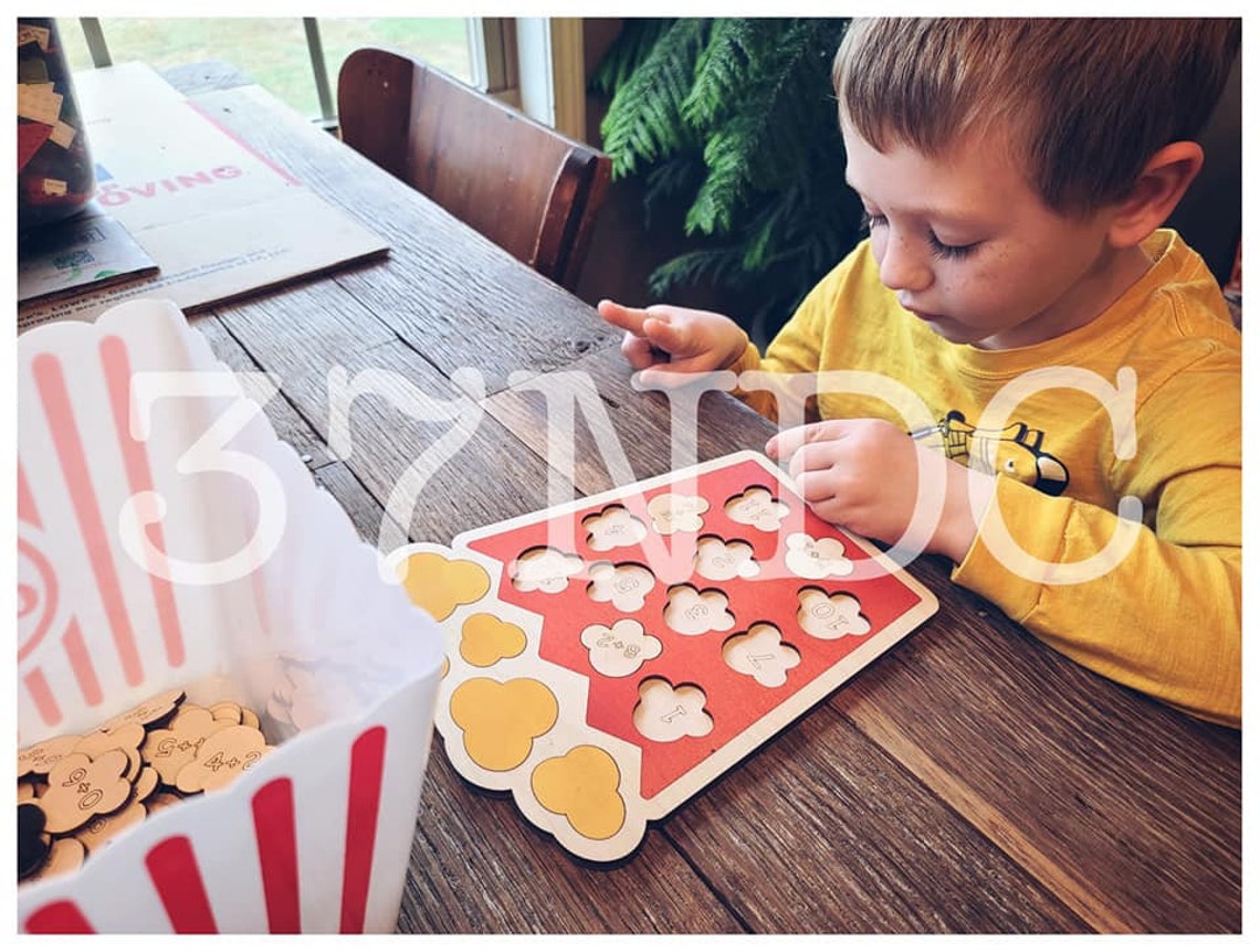 POPCORN MATH GAME Digital File Only Etsy