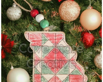 Missouri Star Quilt Block Ornament (DIGITAL CUT FILE)