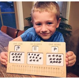 One More - One Less Math Board Pre-K-1st Grade (SVG Cut File)