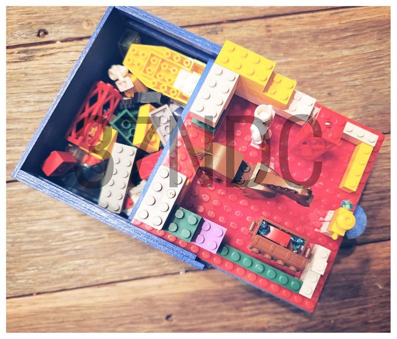 MINI Building Block Box With Sliding Lid - Etsy