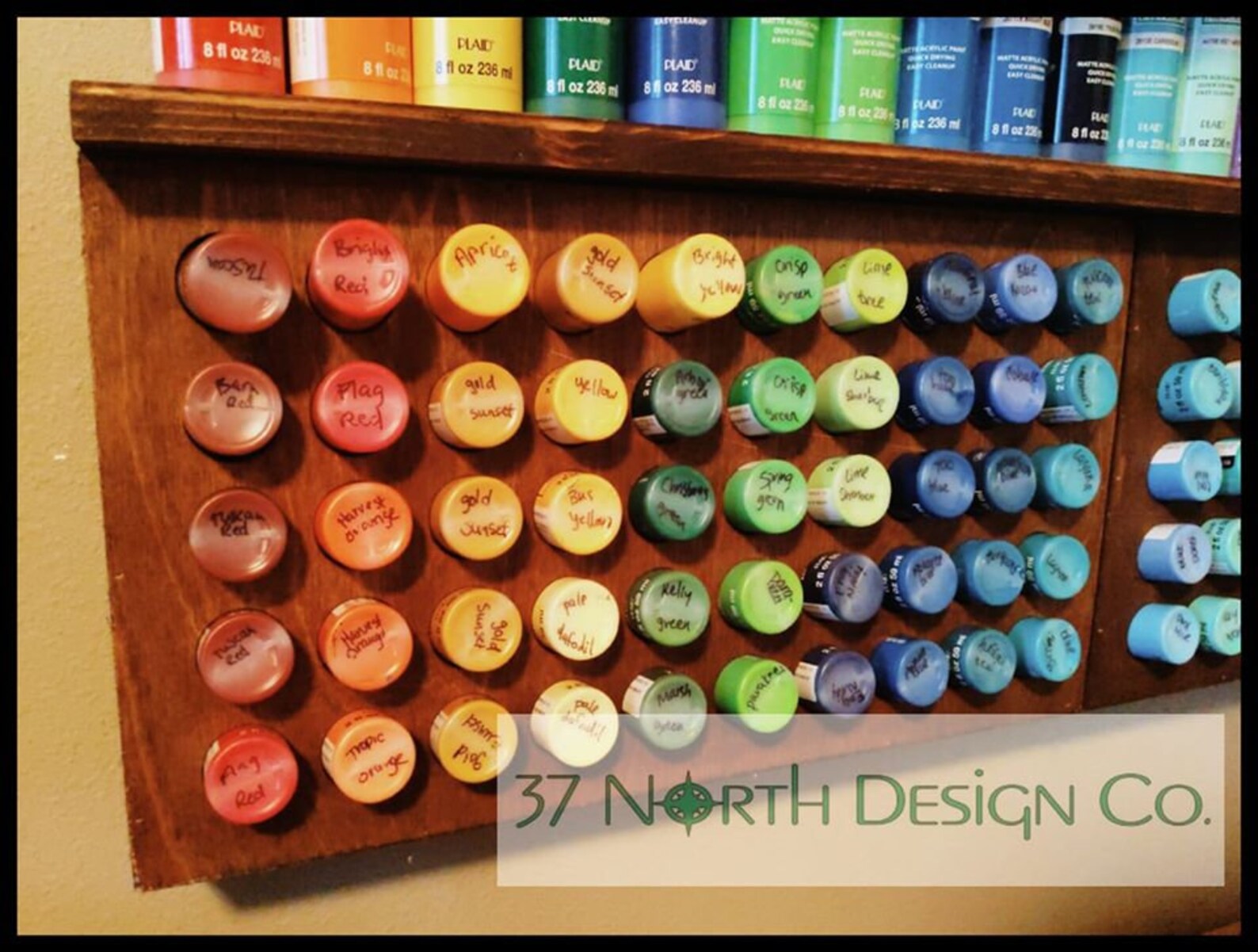 Laser Cut Craft Paint Storage Caddy Etsy