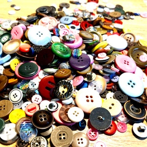 Buttons. Assorted 50g bag resin, plastic. Perfect for knitting, baby toddler cardigans image 2