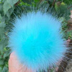 Pompoms. 46 colours available Faux fur. 10cm 4 when puffed out image 10