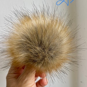 Pompoms. 46 colours available Faux fur. 10cm 4 when puffed out image 6