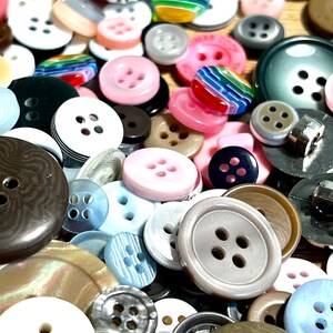 Buttons. Assorted 50g bag resin, plastic. Perfect for knitting, baby toddler cardigans image 6