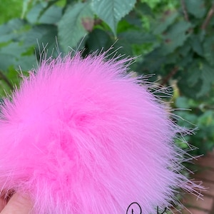 Pompoms. 46 colours available Faux fur. 10cm 4 when puffed out image 9