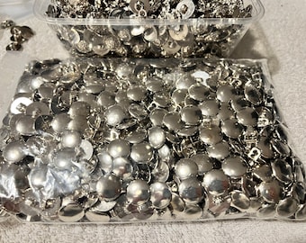 1000 x round silver blazer jacket shirt dress buttons craft craft collage bulk buy buttons BB1000