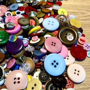 Buttons. Assorted 50g bag resin, plastic. Perfect for knitting, baby toddler cardigans image 3