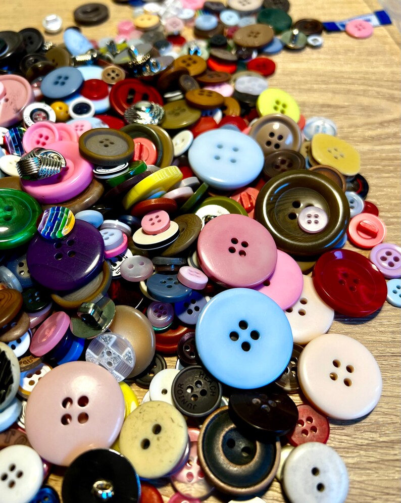 Buttons. Assorted 50g bag resin, plastic. Perfect for knitting, baby toddler cardigans image 3