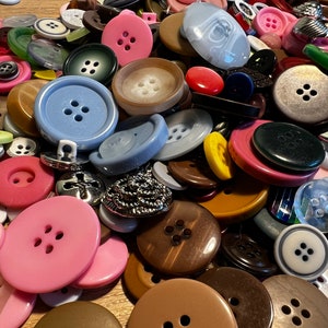 Buttons. Assorted 50g bag resin, plastic. Perfect for knitting, baby toddler cardigans image 5
