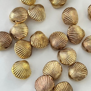 50 X Shell Buttons Shank Buttons. 18mm Vintage Retro Style. Gold ...