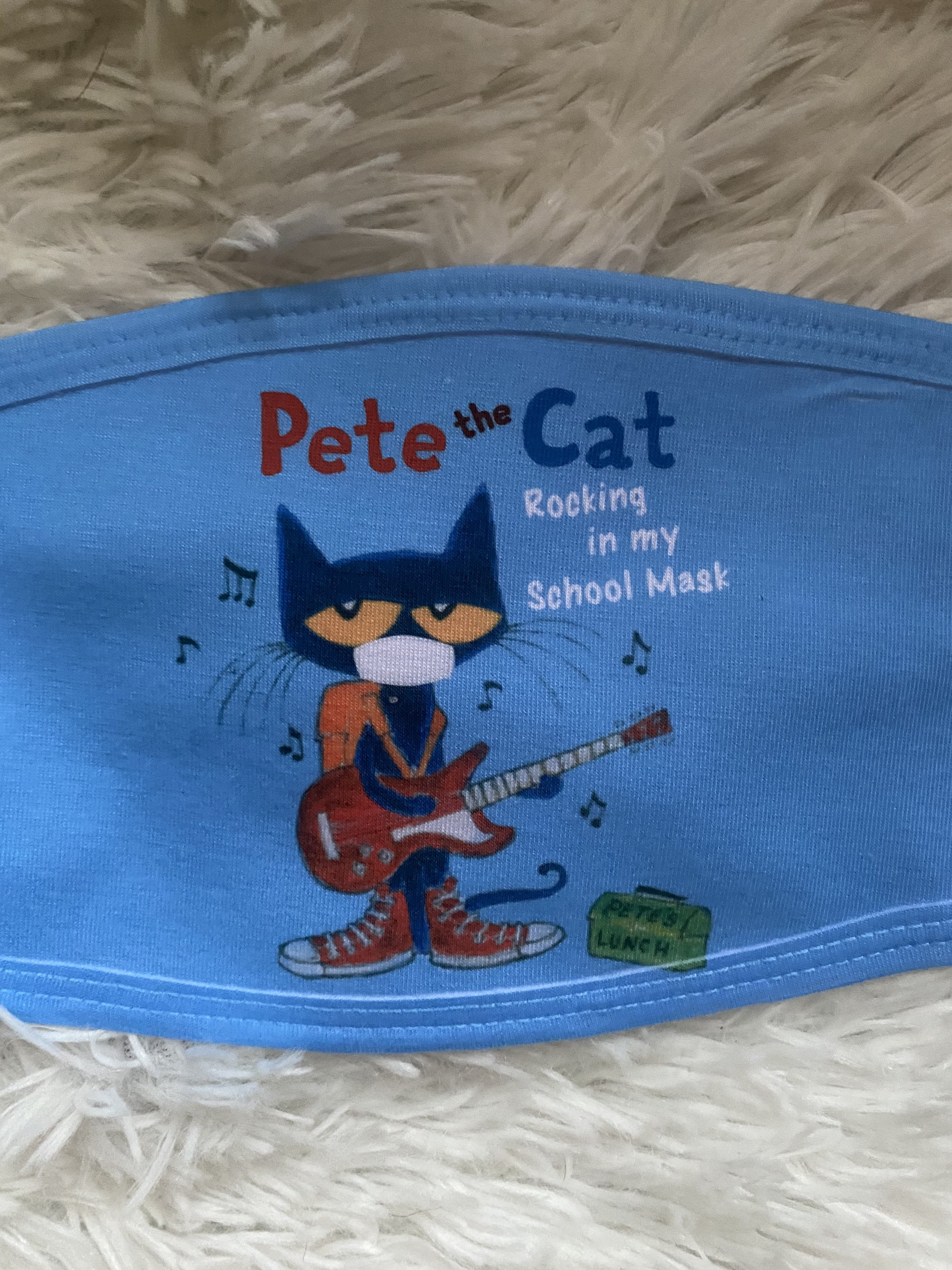 Blue Pete the Cat Face Mask Etsy Canada