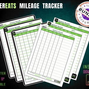 Compteurs kilométriques UberEats, Carnets kilométriques, Impressions numériques, Carnet de kilomètres imprimable, Carnet de route, Kilométrage parcouru, Kilométrage du véhicule, Kilométrage de la voiture