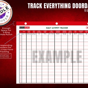 Doordash Trackers, Mileage, Daily Activity, Earnings, Delivery ...
