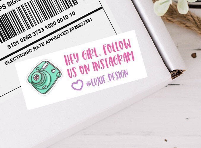 Follow Us On Instagram Stickers Social Media Stickers | Etsy