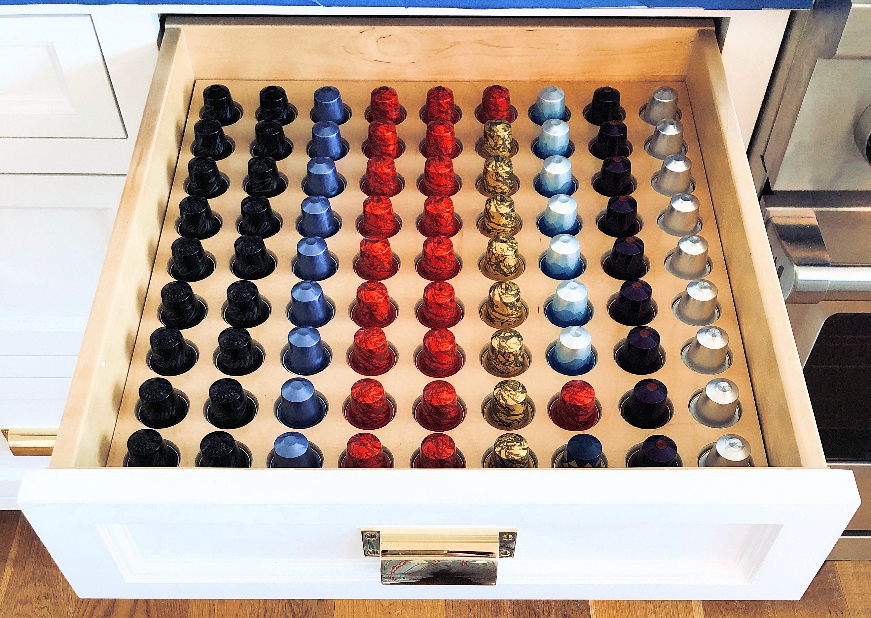 Custom Nespresso Vertuo® Pod Holder & Organizer Drawer Insert