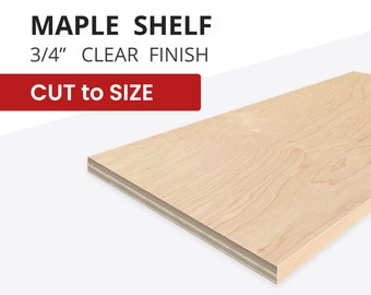 MAPLE Cabinet Shelf - Custom Made to Fit your size with Clear Finish | Extra shelf for Kitchen, Laundry, Craft, Office, Built-in Cabinetry