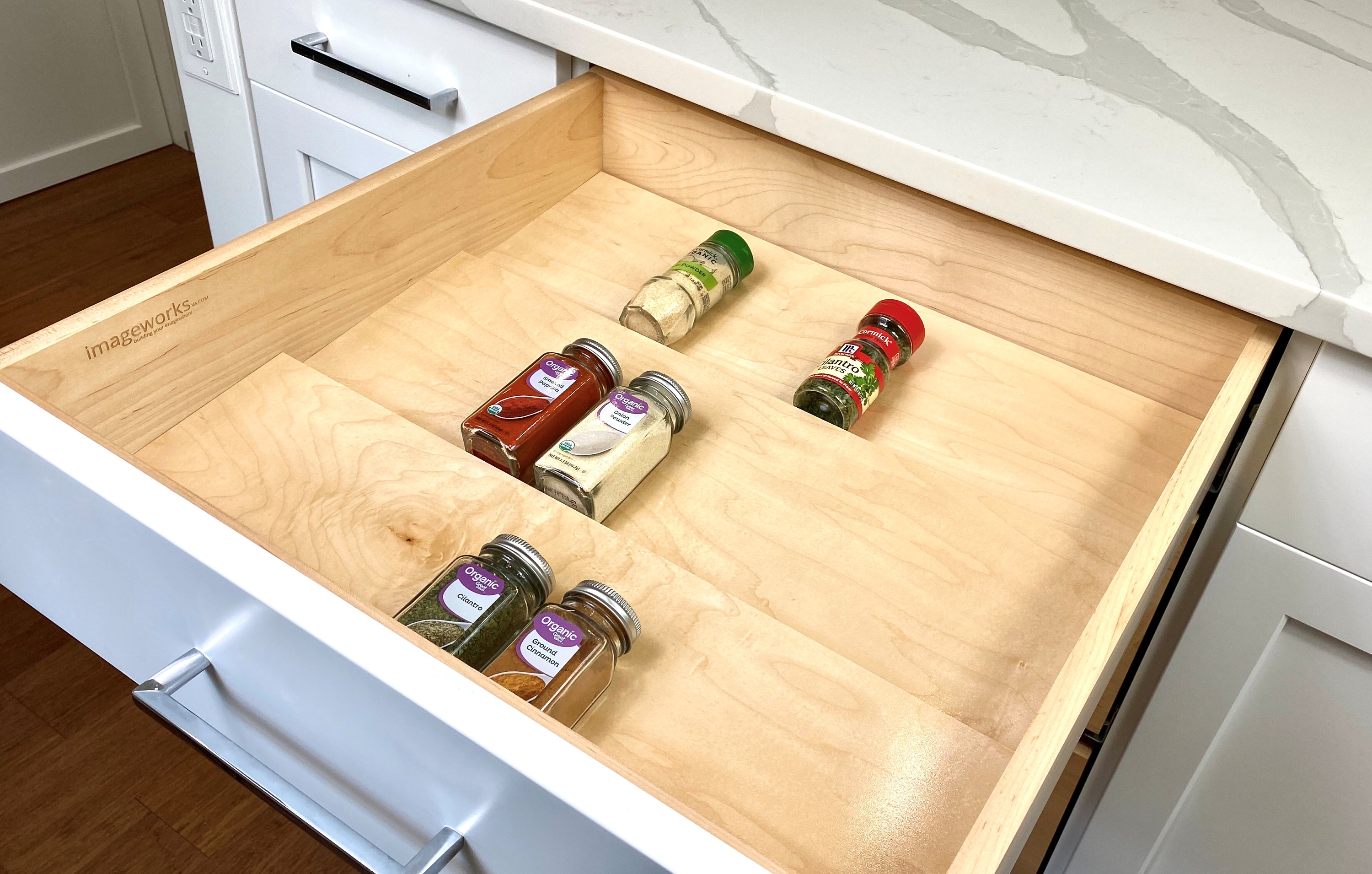 MAPLE Custom Kitchen Spice Rack Drawer Organizer Insert Tray MODULAR  Organize Your Life With Custom Made to Fit Spice Organizers 