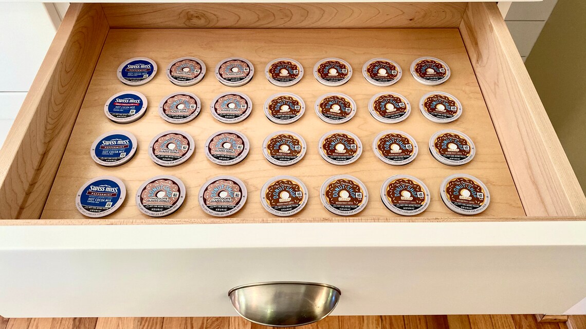 KCUP COFFEE POD organizer drawer insert Custom Made to fit Etsy