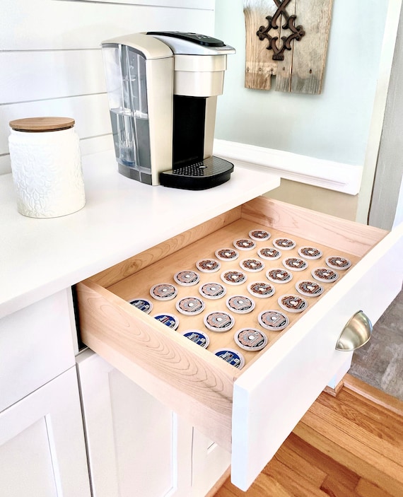 K-CUP COFFEE POD Organizer Drawer Insert Custom Made to Fit Your Drawer  Keurig K Cup Pod Holder Storage 
