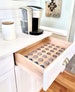 K-CUP COFFEE POD organizer drawer insert || Custom Made to fit your drawer || Keurig K Cup Pod Holder Storage 