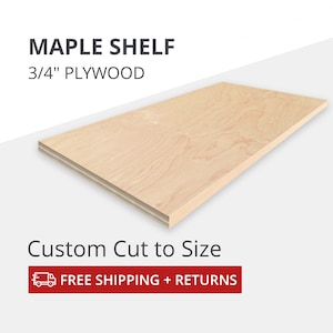 MAPLE Cabinet Shelf - Custom Made to Fit your size with Clear Finish | Extra shelf for Kitchen, Laundry, Craft, Office, Built-in Cabinetry