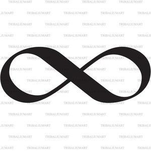 Infinity sign. Cut files for Cricut. Clip Art silhouettes (eps, svg, pdf, png, dxf, jpeg).