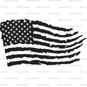 USA Grunge Flag. Cut Files for Cricut. Clip Art Silhouettes eps, Svg ...