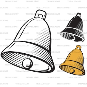 Cloche. Couper des fichiers pour Cricut (eps, svg, pdf, png, dxf, jpeg).