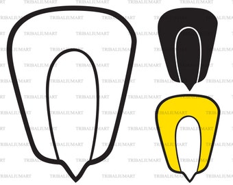 Grano de maíz (Grano). Cortar archivos para Cricut. Clip Art (eps, svg, pdf, png, dxf, jpeg).