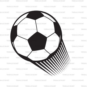 Fußball oder Fußball. Dateien für Cricut ausschneiden. ClipArt Silhouetten (eps, svg, pdf, png, dxf, jpg).
