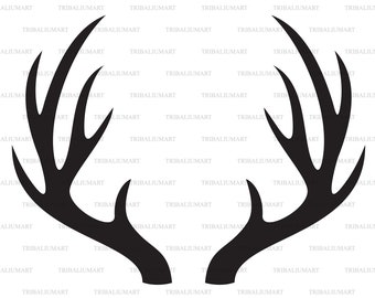 Download Deer Antler Svg Etsy