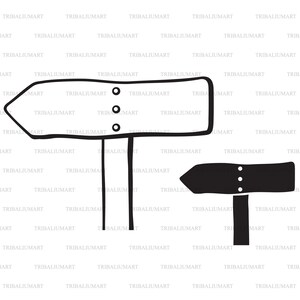 Holz-Schild. Dateien für Cricut ausschneiden. ClipArt (eps, svg, pdf, png, dxf, jpg).