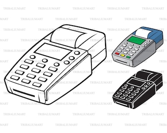 credit card machine drawing