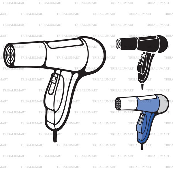 Hair Dryer Clip Art Etsy