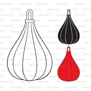 Pera da boxe. Tagliare i file per Cricut. Sagome ClipArt (eps, svg, pdf, png, dxf, jpeg).