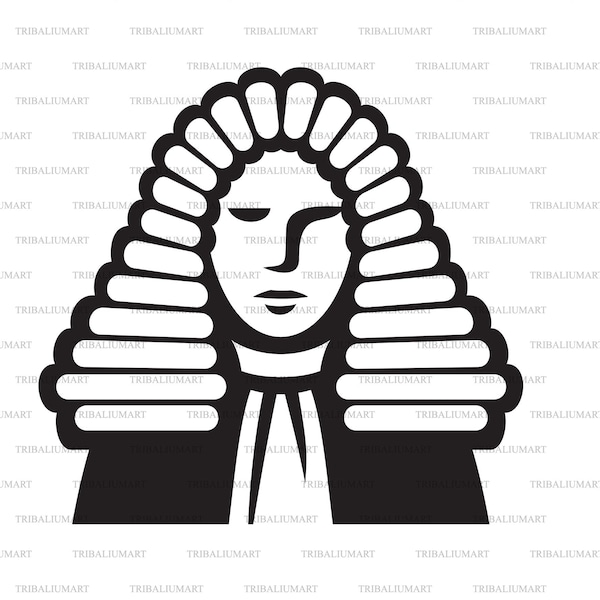 Judge. Cut files for Cricut. Clip Art silhouettes (eps, svg, pdf, png, dxf, jpeg).