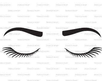 eyebrow stencil svg etsy
