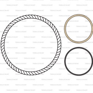 Puede incluir: Tres círculos de cuerda, uno negro, uno beige y uno blanco. Los círculos son todos del mismo tamaño y tienen una textura de cuerda.